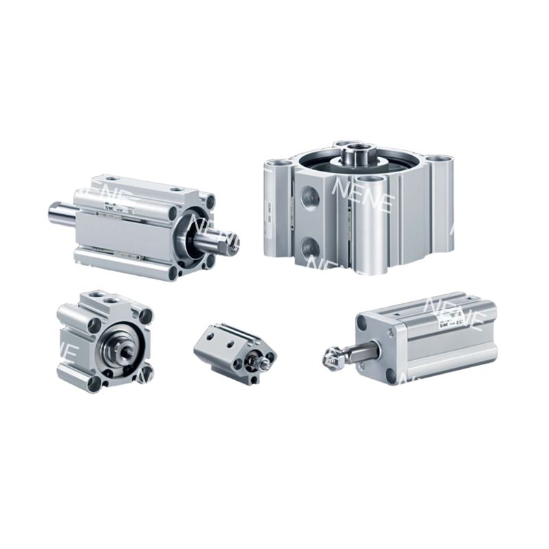 CQ2A12-10DM Cilindro SMC Compacto de Dupla Ação e Haste Simples, 12 Cilindros, Diâmetro 10, Curso