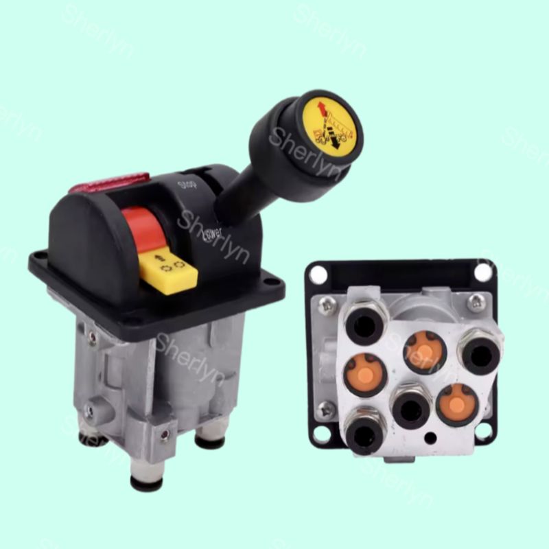 BKQF34-B 14750650H Válvula de manobra de borracha de camião de descarga com 4 buracos M6 Válvula de controlo hidráulica de camião de descarga com bloqueio