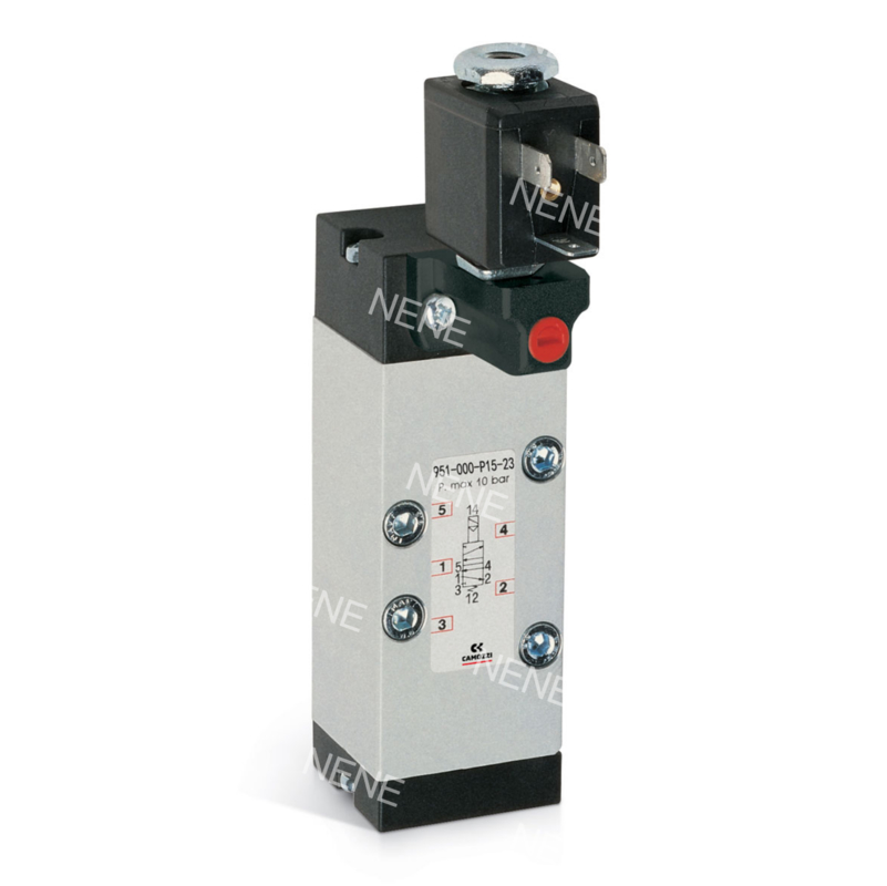 CAMOZZI 951-000-P11-23-G7J Válvula Solenoide ISO5599-1 Tamanho 1 5/2 vias, Dupla solenoide 230V AC 3.5VA