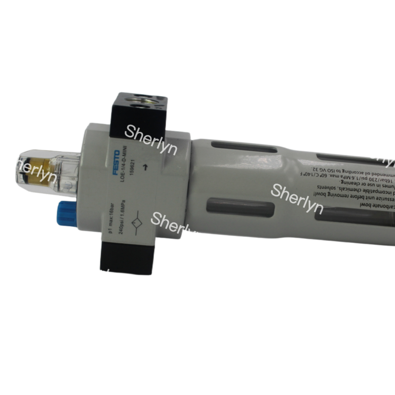 FESTO LF-1/8-D-MINI 159612 Filtro de Liga de Zinco 40 Μ M Drenagem Manual 0,5-12bar