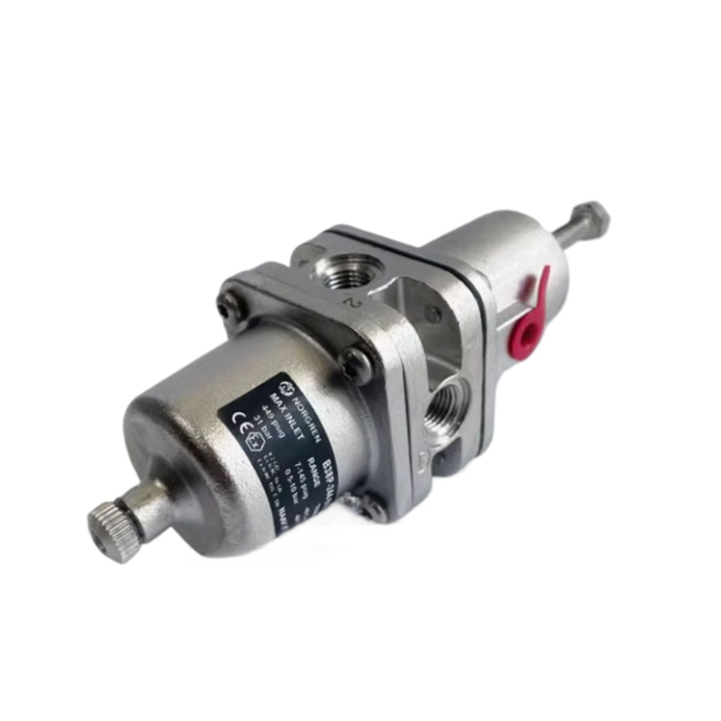 Norgren B38P-344-B1MA Regulador de filtro de aço inoxidável B38 3/8 "NPT Thread Regulador de filtro de ar industrial
