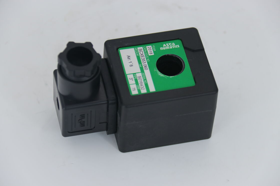 Bobina de Válvula Pulsante IP65 com Carcaça Moldada 400325-142 ASCO DC24V Bobina Solenoide com Conexão de Pá