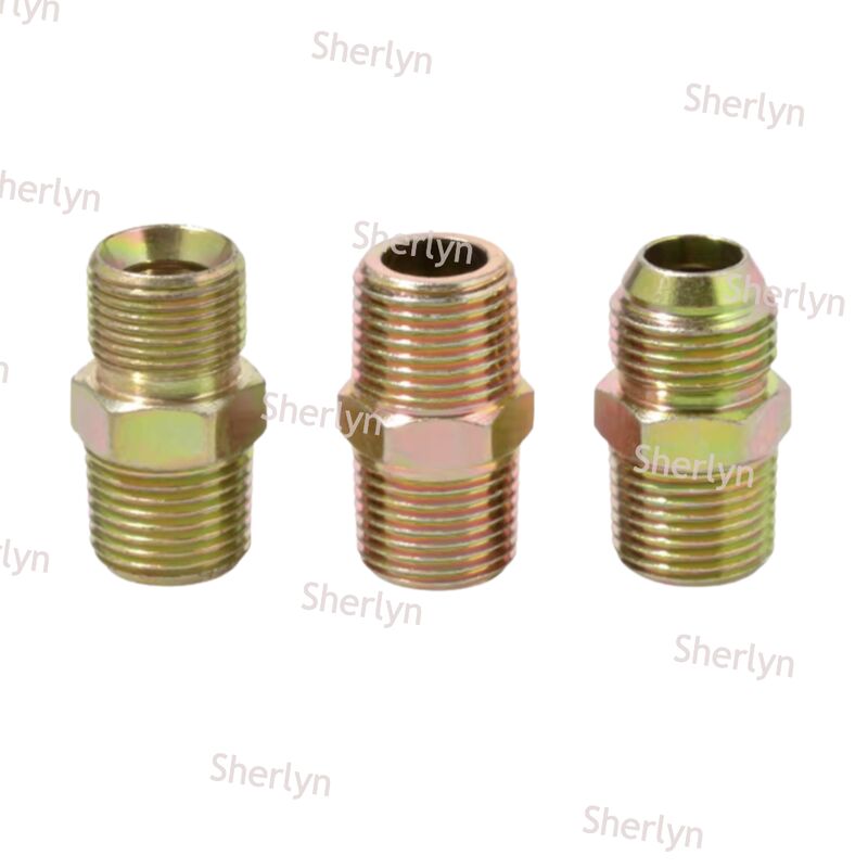 2 Pontos Para a Boca Plana da Junta de Fio Aço Carbono Galvanizado Rosca Externa Tubo de Óleo com Diâmetro Variável Par de Fio Junta de Tubo Britânica Tipo A