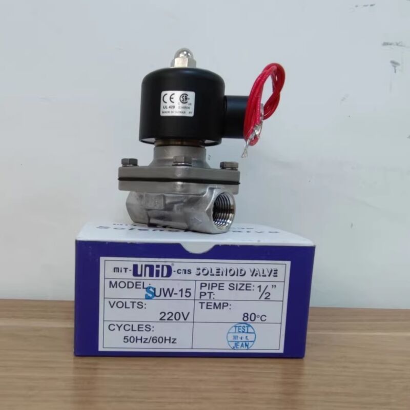 Válvula de Vapor UNID SUW-50, Válvula de Água, Válvula Pneumática, Válvula Solenoide 2 Polegadas DN50