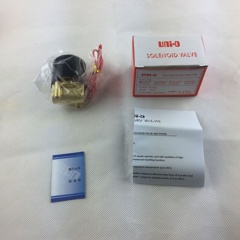 Válvula solenoide de diafragma piloto em latão fundido por cera utilizando bobina de fio de cobre especial H projetada para controle de fluidos