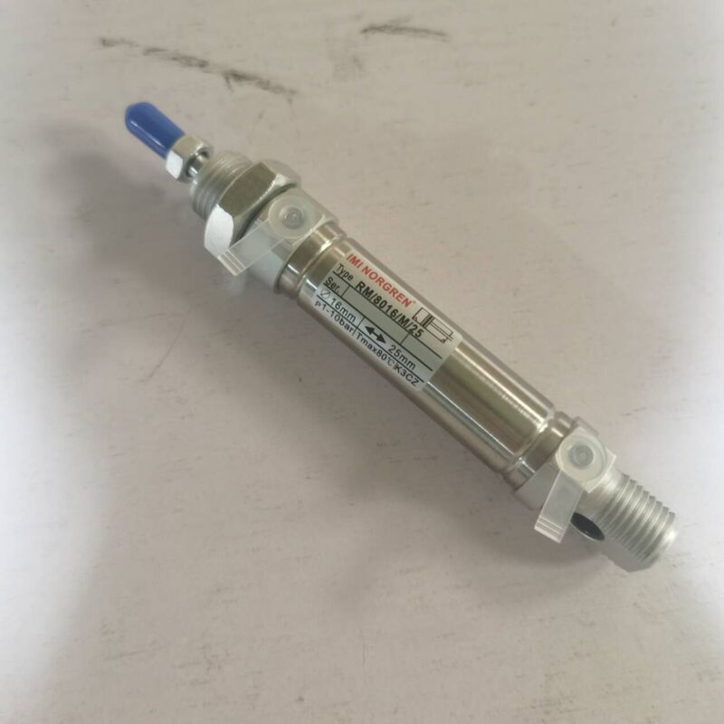 Cilindro Pneumático de Dupla Ação Norgren RM/8010/20 com Pistão Magnético de 10mm de Diâmetro e 20mm de Curso