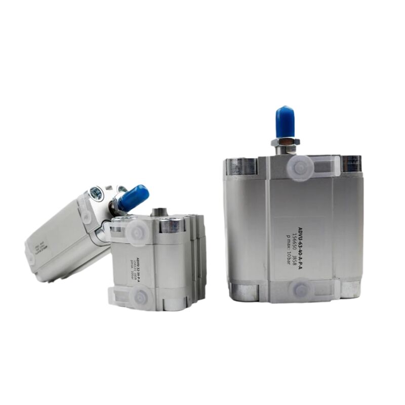 Festo ADVU-12-40-A-P-A 156592 12mm Borro 40mm Traço Filamento Externo cilindro de ar M5 Port Double-Acting Compacto Design