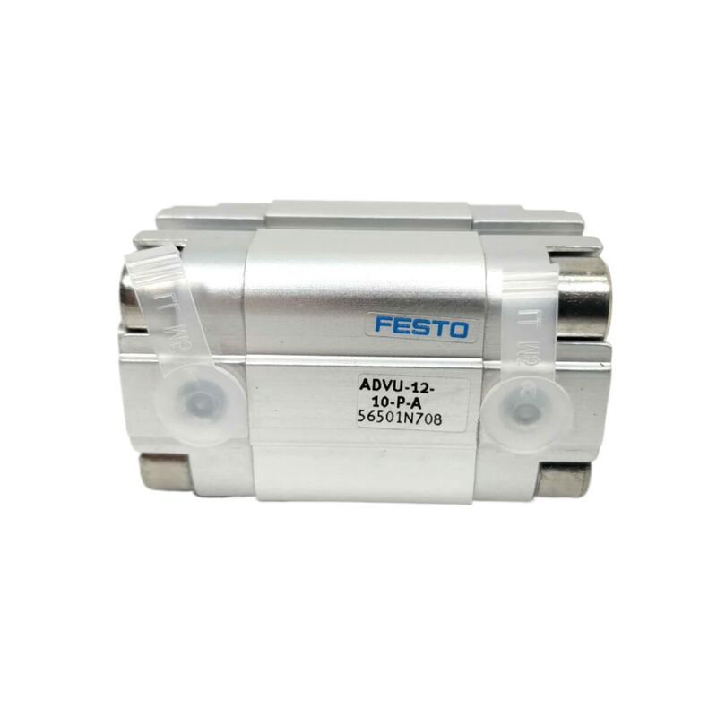 Fabricação de semicondutores Festo ADVU-16-25-P-A 156511 25mm Traço Filamento interno cilindro de ar compacto 16mm Borra duplo-ato M5 Port Anel magnético ISO 6432