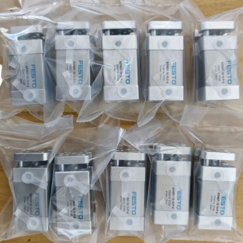 Cilindro compacto de dupla ação com curso de 30 mm - Festo ADNGF-12-30-PA, furo de 12 mm com haste guia 554210