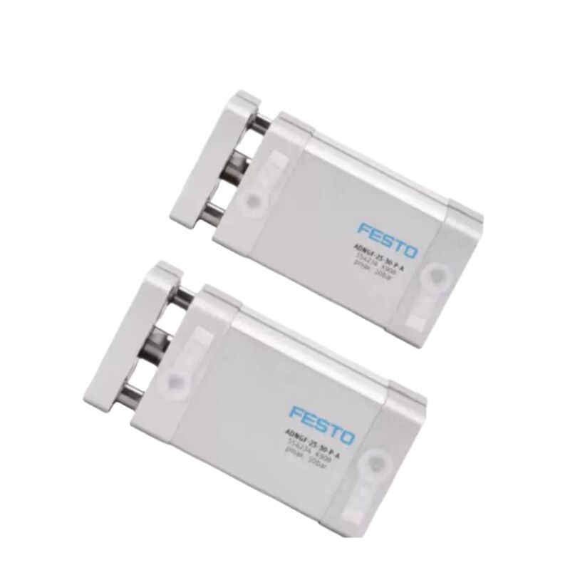 Posicionamento automatizado   Festo ADNGF-16-15-P-A cilindro compacto guiado de dupla ação (16mm de furo x 15mm de curso)