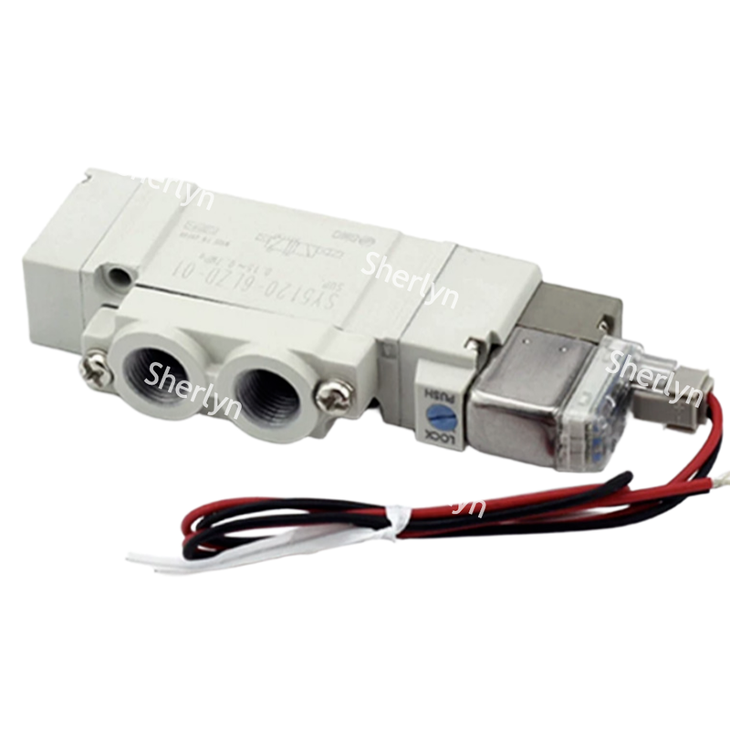 Φ4 Push-in Fitting, 12V DC Coil With Pilot Light, SMC SY3120‐6LZD‐C4 Solenoid Valve, Adequado para Máquinas de Embalagem de Alto Ciclo e Sistemas de Agarramento Robótico.