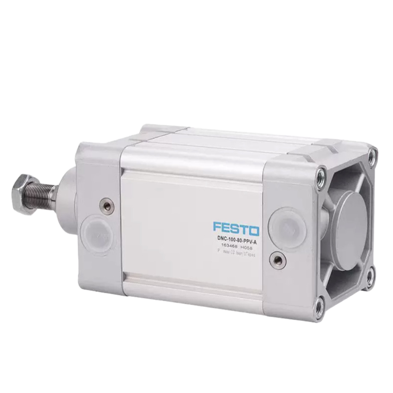 FESTO DNC32-25-PPV-A 163305 cilindro de ar de dupla ação de 32 mm de furo de 25 mm de curso com almofada ajustável de PPV