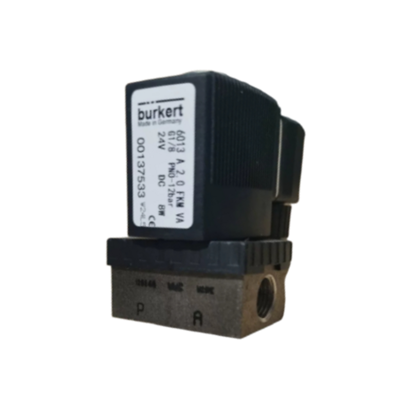 2 vias normalmente fechadas válvula de solenoide pneumática aço inoxidável 304 Material do corpo Faixa de pressão de 0 a 40 bar Projetado para operações pneumáticas 125317