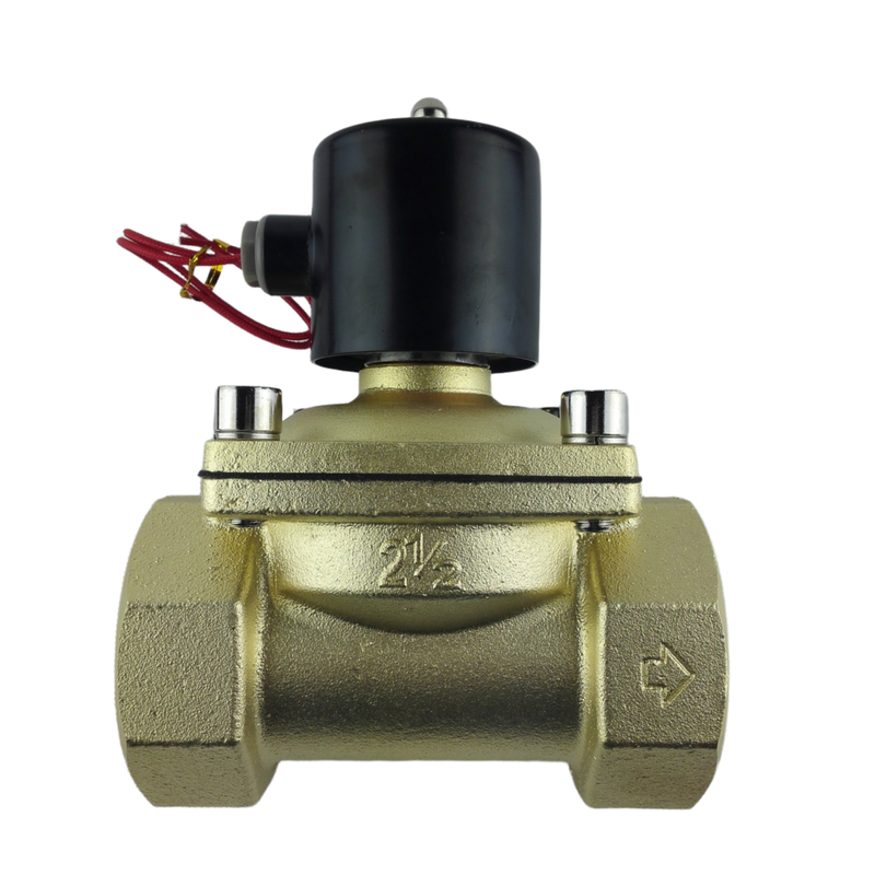 G21⁄2 válvula solenoide pneumática de ar médio corpo de latão NBR Material de vedação que fornece estabilidade e desempenho na automação industrial