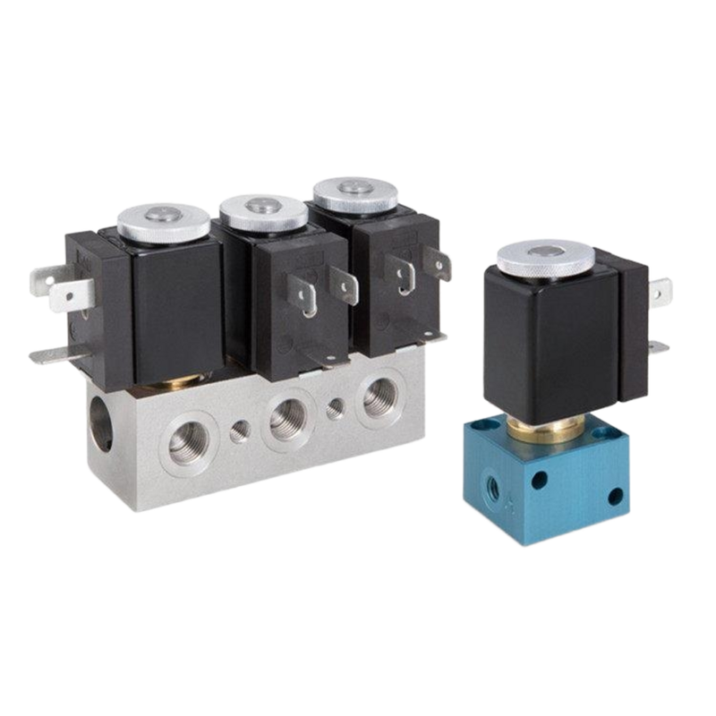 Válvula solenoide pneumática de diafragma 1913ba252-s nbr, tamanho de orifício de 2.5mm, porta normalmente fechada de 2 vias, tamanho de 1/4''