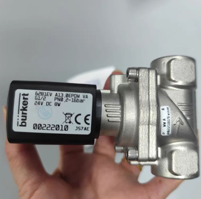 '00322529 '00322530 '00322531 Válvula Solenóide Burkert Tipo 6281 G1/4 2/2 normalmente fechada Aço inoxidável AC24V 8W