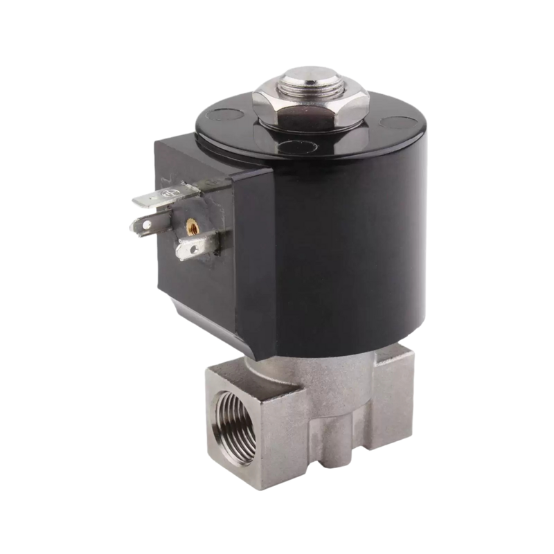 Válvula de água 8.7AAS015B com tamanho de orifício material 1.5mm do selo de PTFE tensão 24VAC 3/8 1/4 3/8 de tamanho do porto