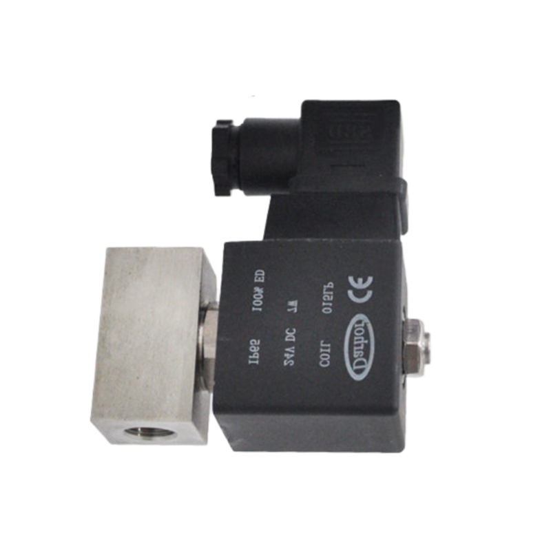 Material do corpo de aço inoxidável 304 1/4 3/8 Port Size 2mm Orifício Size 2 Way NC SH-020ES válvula de água 12VDC