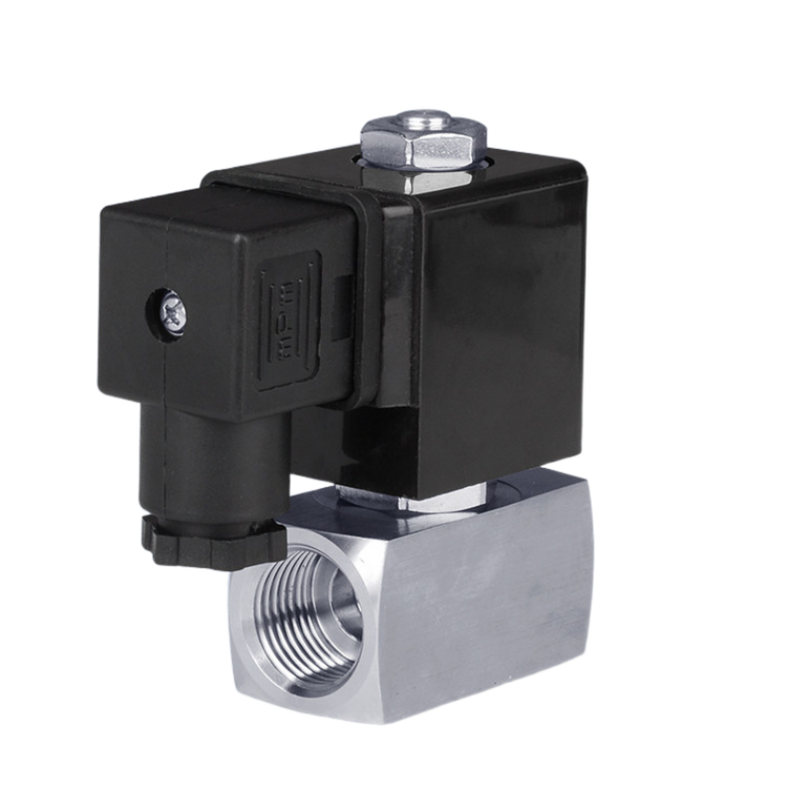 2 vias normalmente fechadas válvula de solenoide pneumática PTFE Material de vedação 25mm Tamanho do orificio 1 "Tamanho do portão Pressão 6 a 120 bar 24VAC