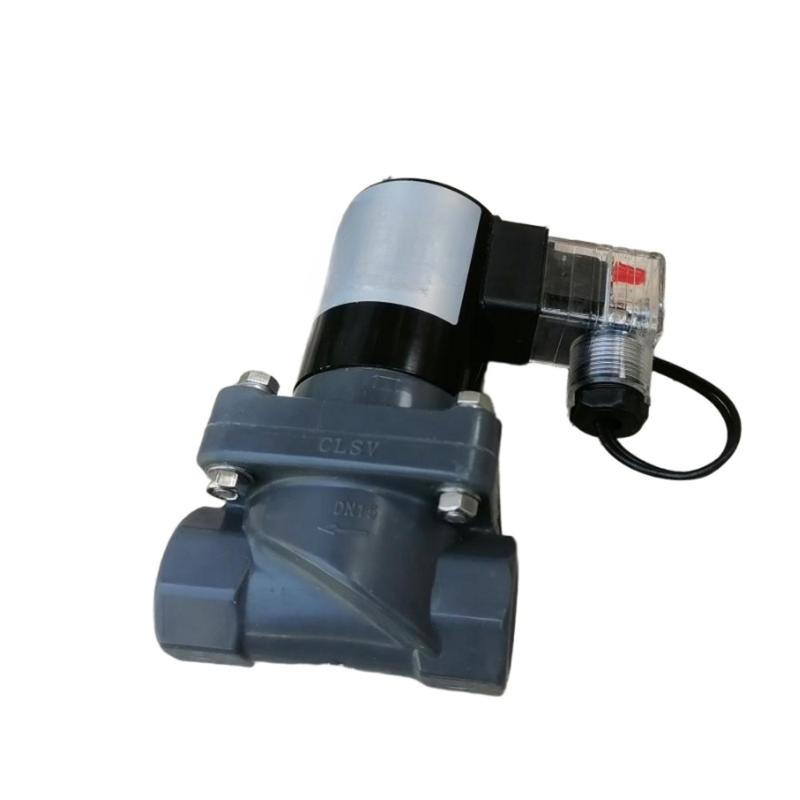 1-1/4' Port Tamanho FF1C32B32 32mm Orifício Tamanho CPVC Corpo válvula solenoide pneumática 2 Way NC válvula compatível alcalino