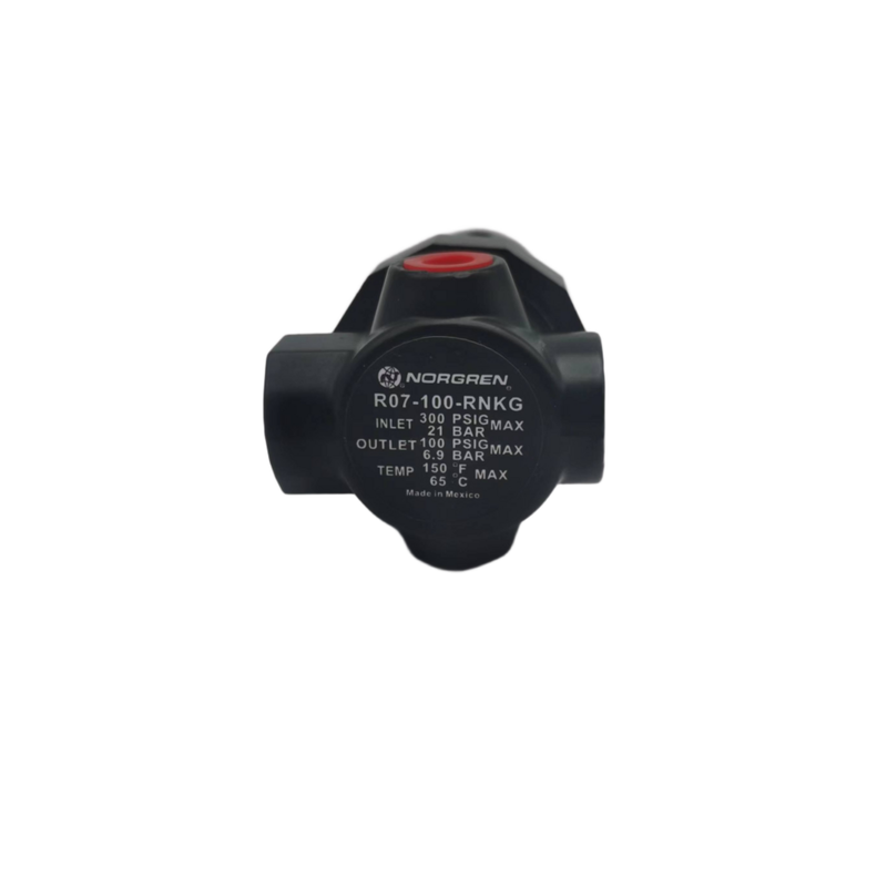 Redutor de Pressão Pneumático Norgren R73G-3AK-RFG Medidor Excluído Estrutura de Válvula Balanceada Anti-Interferência Reduz Deriva de Pressão de Saída para Ferramentas Pneumáticas e Fornecimento de Ar para Máquinas