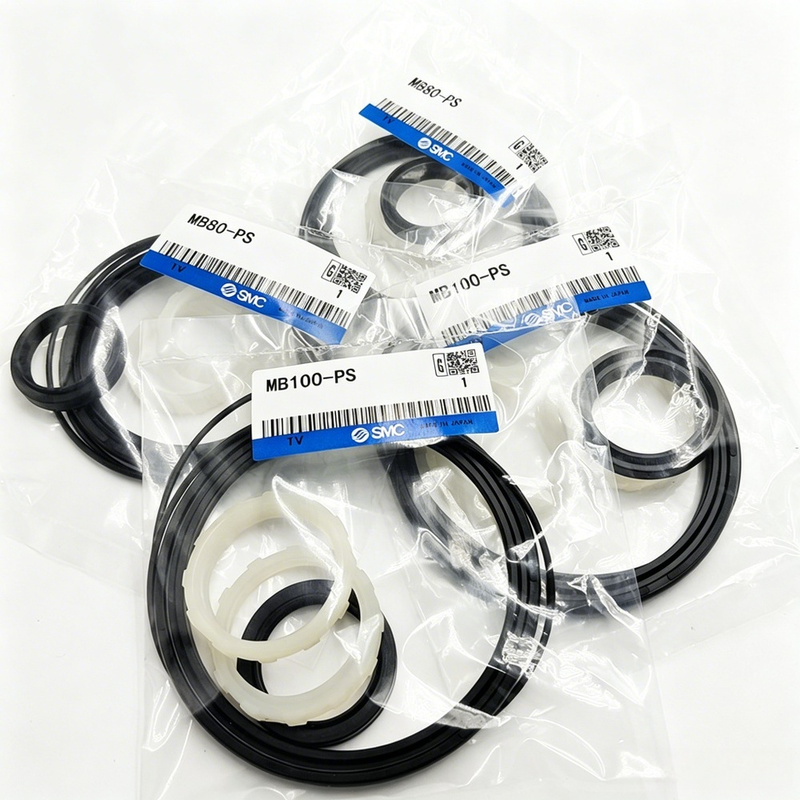 Kit de serviço de cilindros pneumáticos SMC MB63-PS Conjunto completo de vedação de montagem Fixação de vazamento de ar para a série MB Substituição de cilindro de ar de dupla ação