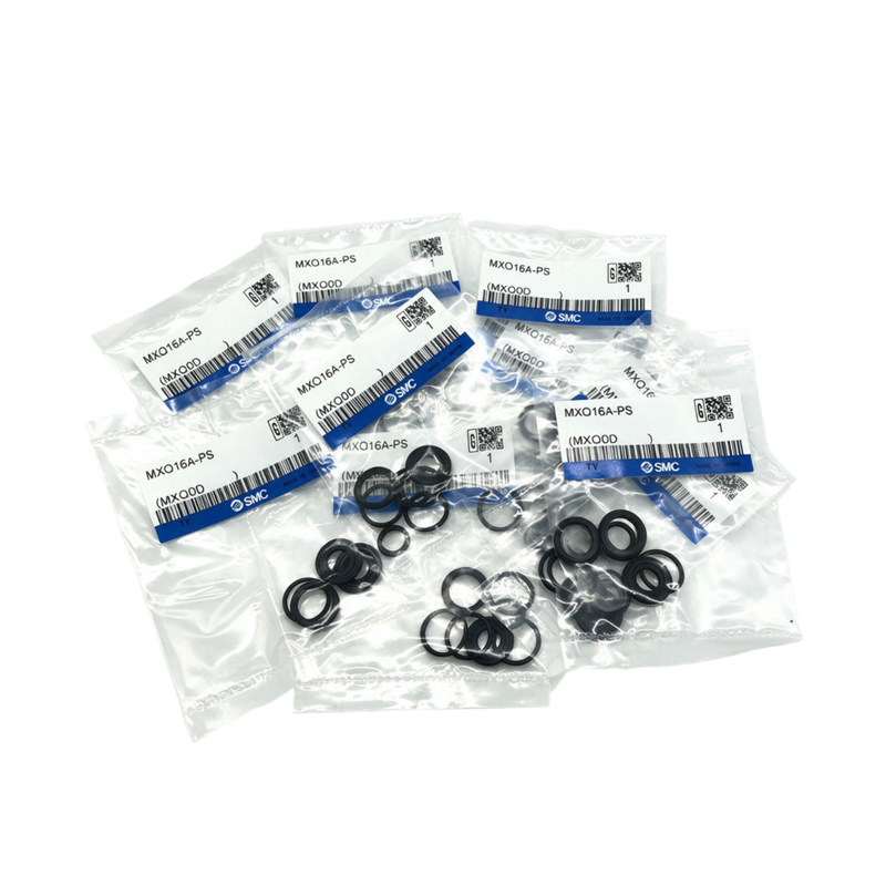 Kit de Vedação de Serviço SMC MXQ8‑PS para Mesa Deslizante Pneumática Componentes de Vedação Resistentes ao Desgaste para Cilindro Deslizante Linear de Dupla Ação de Pequeno Diâmetro Revisão e Reparo de Vazamento de Ar