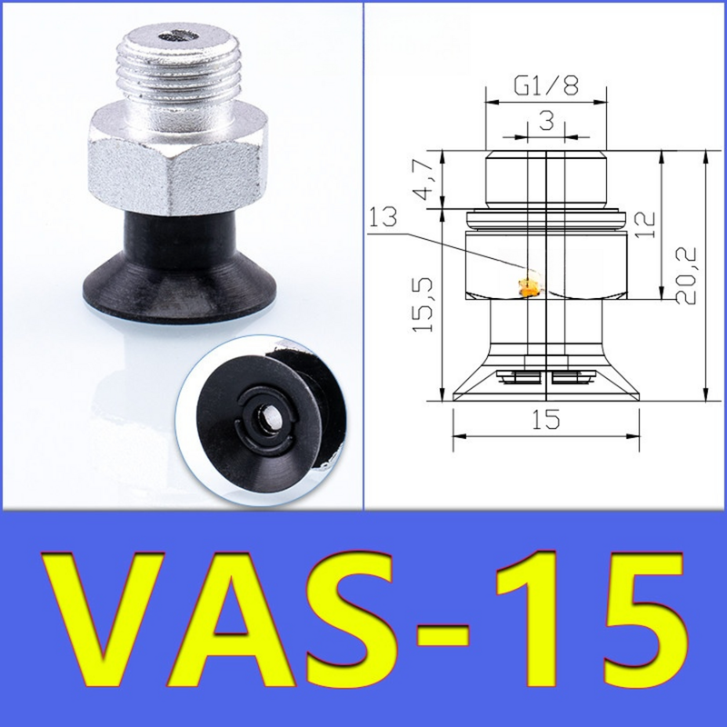 FESTO VAS15 Vacuum Suction Cup White Silicone Black NBR Blue NBR For Industrial Automation Pneumatic Material Handling Equipment