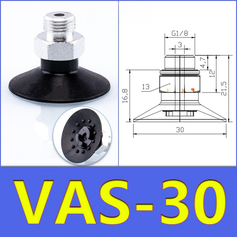 FESTO VAS30 Pneumatic Suction Pad 30Mm Diameter Multi Color Silicone Nitrile Rubber Wear Resistant For Robot Material Transfer