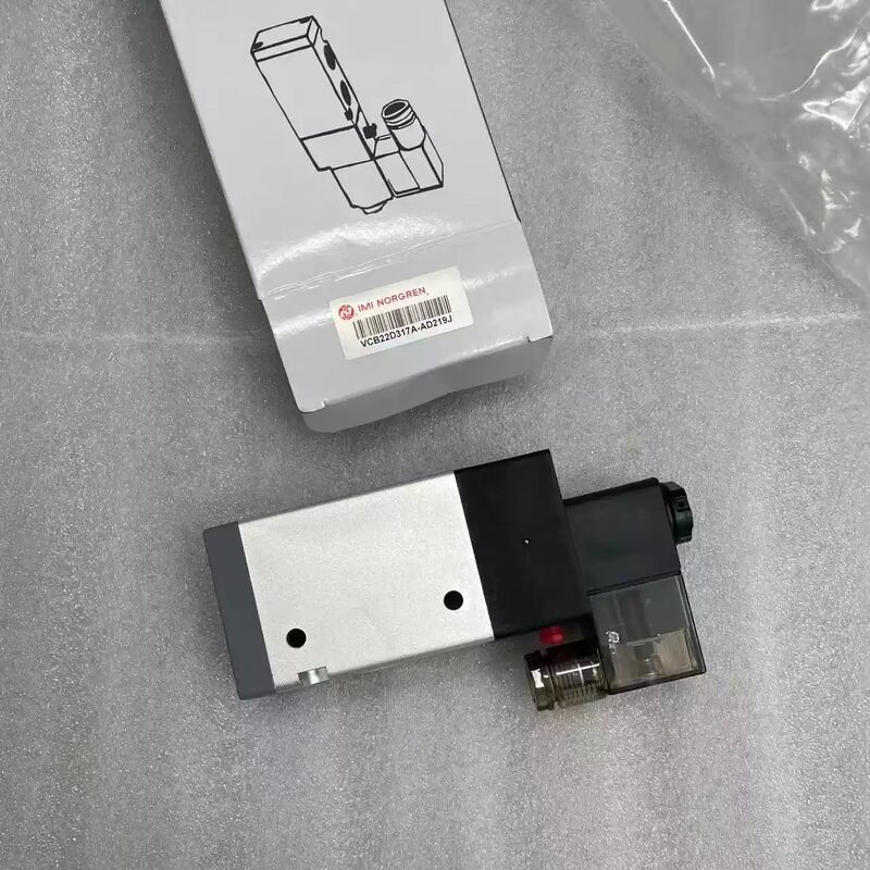 Válvula Solenoide Normalmente Aberta 3/2 NORGREN VCB22D317A-AD219J G1/2 AC220V Válvula de Escape com Retorno por Mola Controle Direcional Pneumático