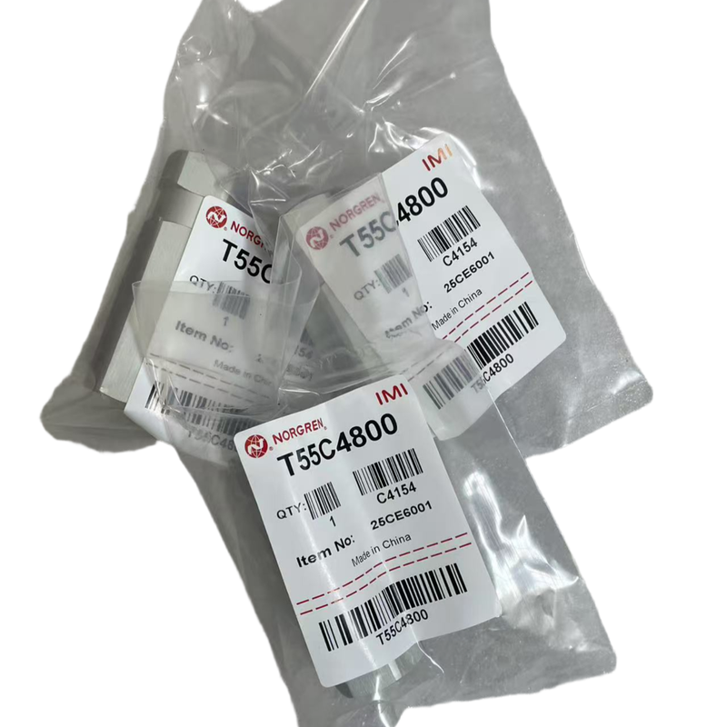 Válvula de retenção em linha T55C4800 IMI Norgren G1/2 Rosca Válvula pneumática compacta de alumínio para máquinas de embalagem