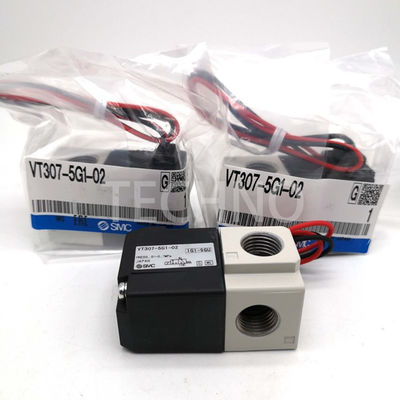 VT307V-5G1-02 SMC Válvulas solenoides Válvulas eletromagnéticas Certificado CE SS316