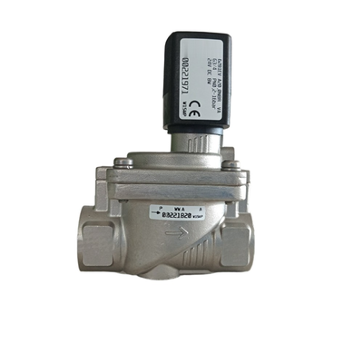 Válvula Solenoide Burkert Tipo 6281 Resistente a Altas Temperaturas 00221989 00221990 00221991 Rosca Fêmea G1/2 2/2 NF Corpo em Aço Inoxidável Vedação FKM Orifício de Fluxo 13.0 Bobina 8W CC24V CA24V CA220V