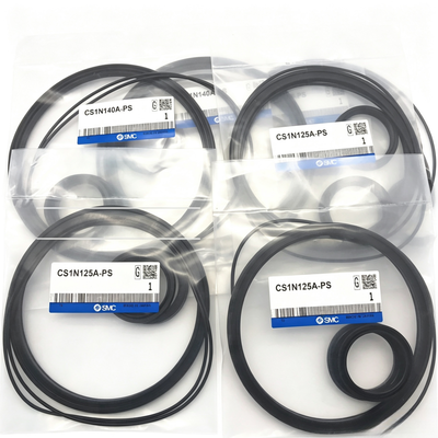 SMC Pacote de Serviço do cilindro pneumático CS1/CS2‐160A‐PS Peças de vedação duráveis Substitua vedações desgastadas para manter o cilindro de carga pesada funcionando de forma constante na produção