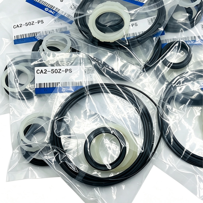 Kit de Reparo de Cilindro SMC CA2-40Z-PS NBR Vedação de Haste e Pistão Conjunto de Amortecimento Para Cilindro Pneumático Padrão CA2 de 40mm Inclui Pacote de Graxa Lubrificante